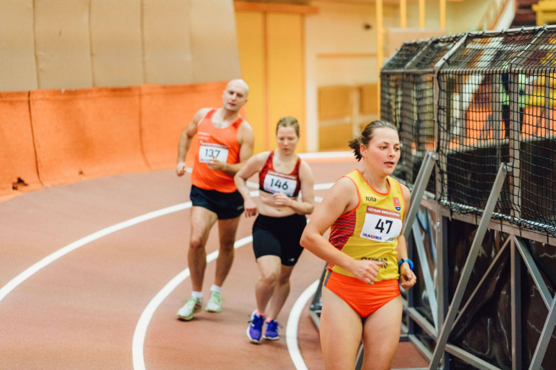 Engures novada soļotājiem liels medaļu birums Latvijas čempionātā telpās